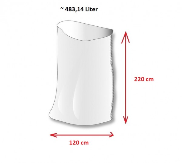 PP Gewebesack 120 x 220 cm