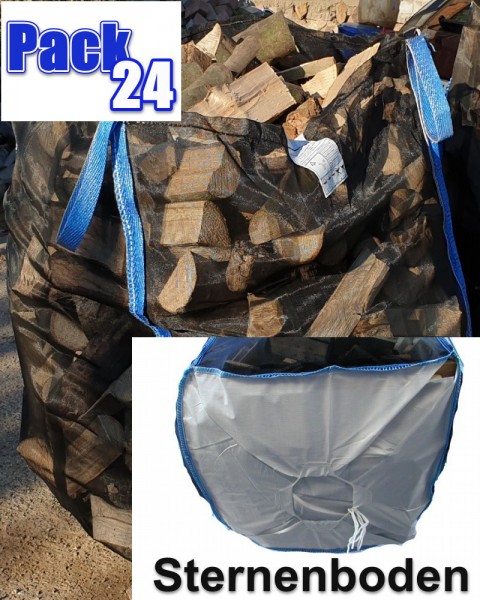 200 Stück Premium Holzbag 100x100x120cm Woodbag mit Sternenboden
