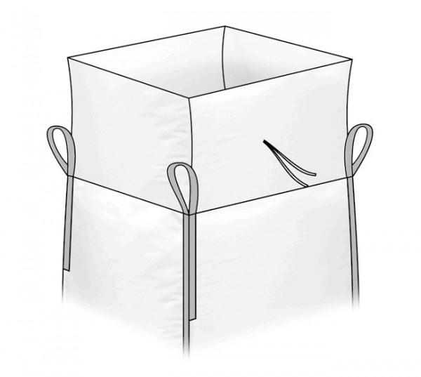 Big Bag 90 x 90 x 110 cm mit Schürze