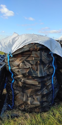 MIDI Holzbag Woodbag 80x80x80cm mit Abdeckung