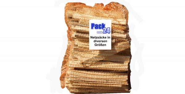 Netzsäcke für Brennholz 50x80cm Raschelsäcke