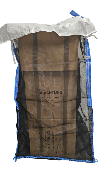 Premium Holzbag 100x100x120cm mit Deckel/Abdeckung
