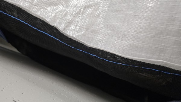 Premium Holzbag 100x100x160cm mit Abdeckung